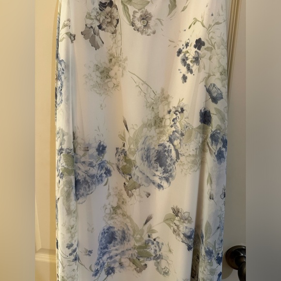 Dessy Thread Bridesmaid Dress Bleu Garden - Picture 8 of 8